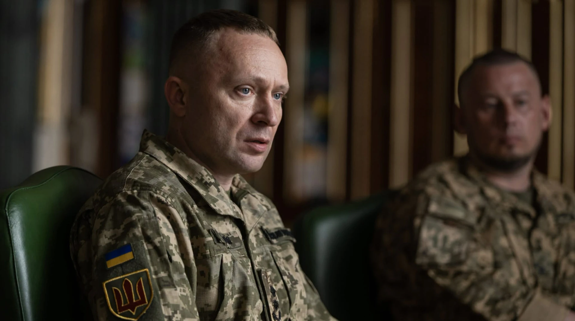 Генерал Михайло Драпатий під час звернення Президента Зеленського 21 липня 2026 року