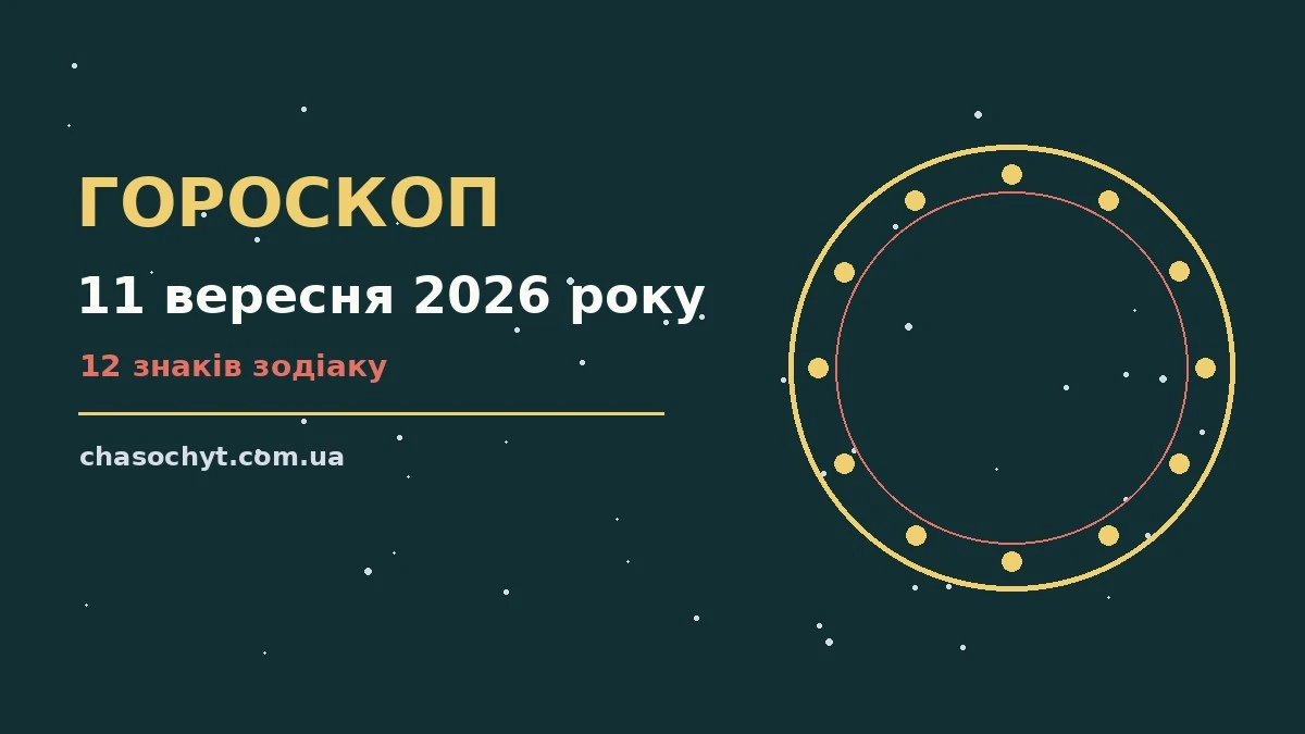 Гороскоп на 11 вересня 2026 року: підказки для спокійних рішень і вдалих покупок