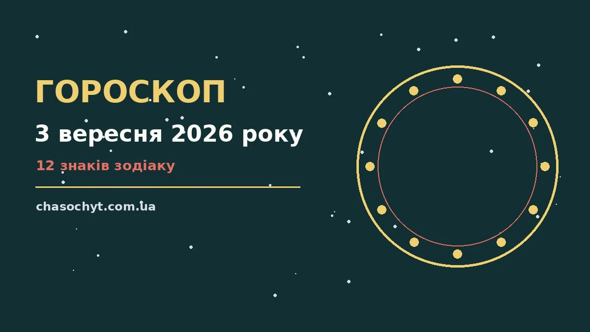 Щоденний гороскоп на 3 вересня 2026 року для дванадцяти знаків зодіаку, світла затишна ілюстрація з кавою та нотатником