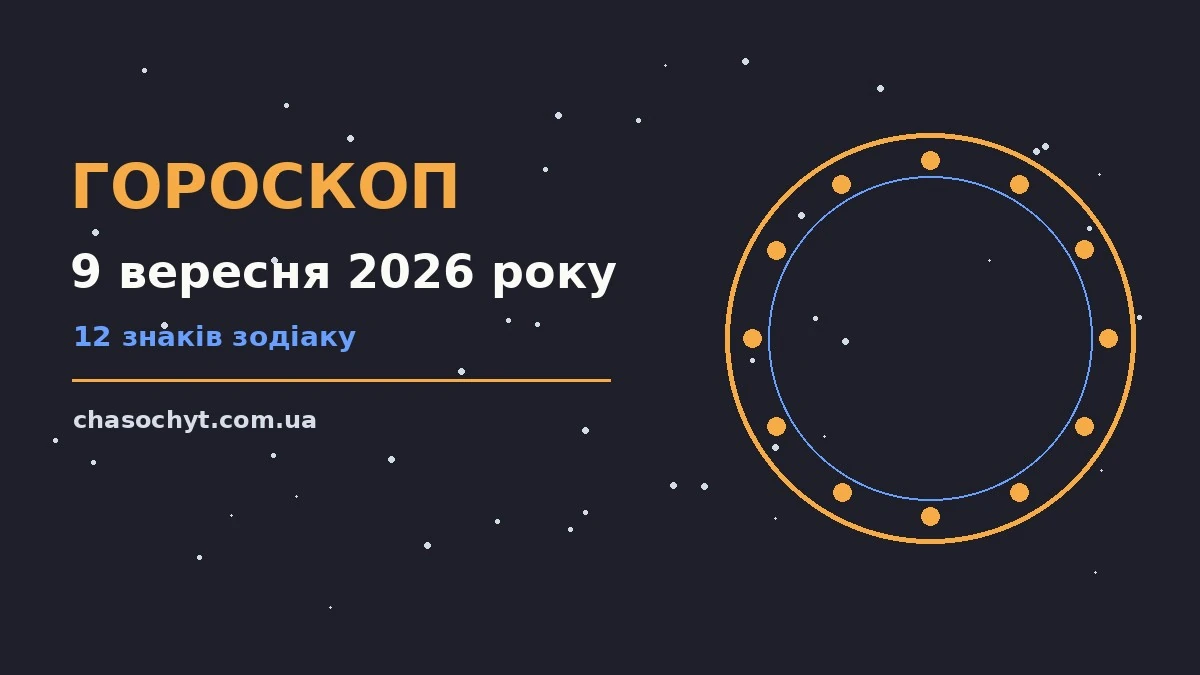 Настільний календар із датою 9 вересня 2026 року, ноутбук, чашка кави та блокнот із записами для планування дня