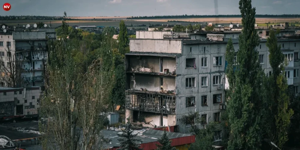 Місто Добропілля після російських атак, вересень 2025 року